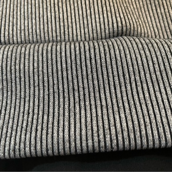 French Connection pin stripe knit sweater vest w/ chiffon drape vest size S - Picture 9 of 16